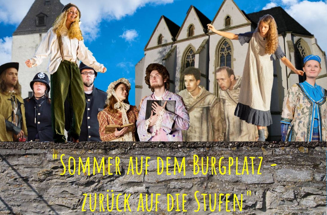 Titelbild Sommer auf dem Burgplatz